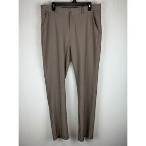 Greg Norman‎ ML75 Micro Lux Golf Pant - Bamboo - Size 35W x 32L Khaki Stretch